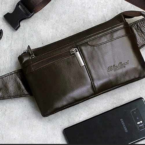 Bagstay BM089 Natural Leather Hip Sack Sling Bag Daily Bag
