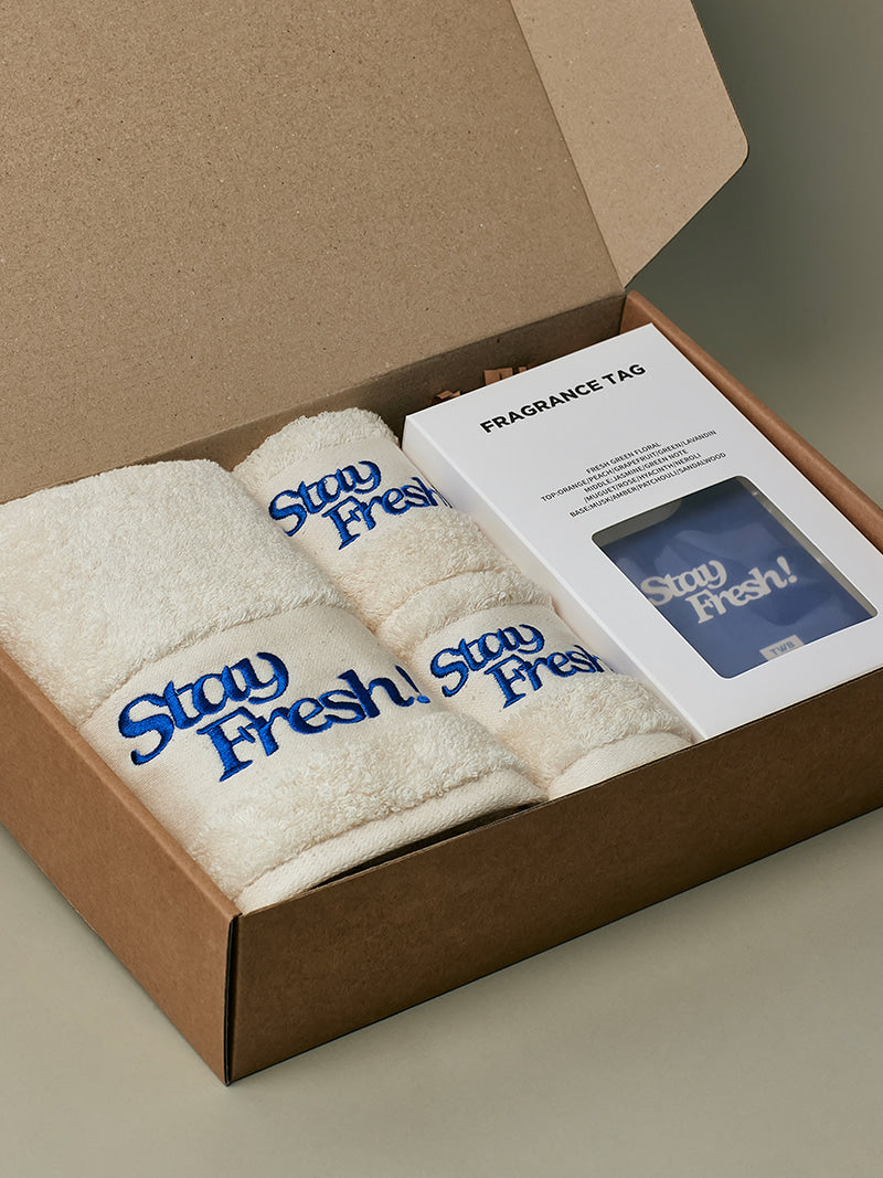 TWB [GIFT] Stay Fresh Set (Fragrance Stick 1P, Face Towel 1P, Hand Towel 2P)