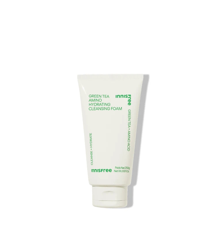 Innisfree [Large Size] Green Tea Amino Moisture Foam Cleansing (250g)