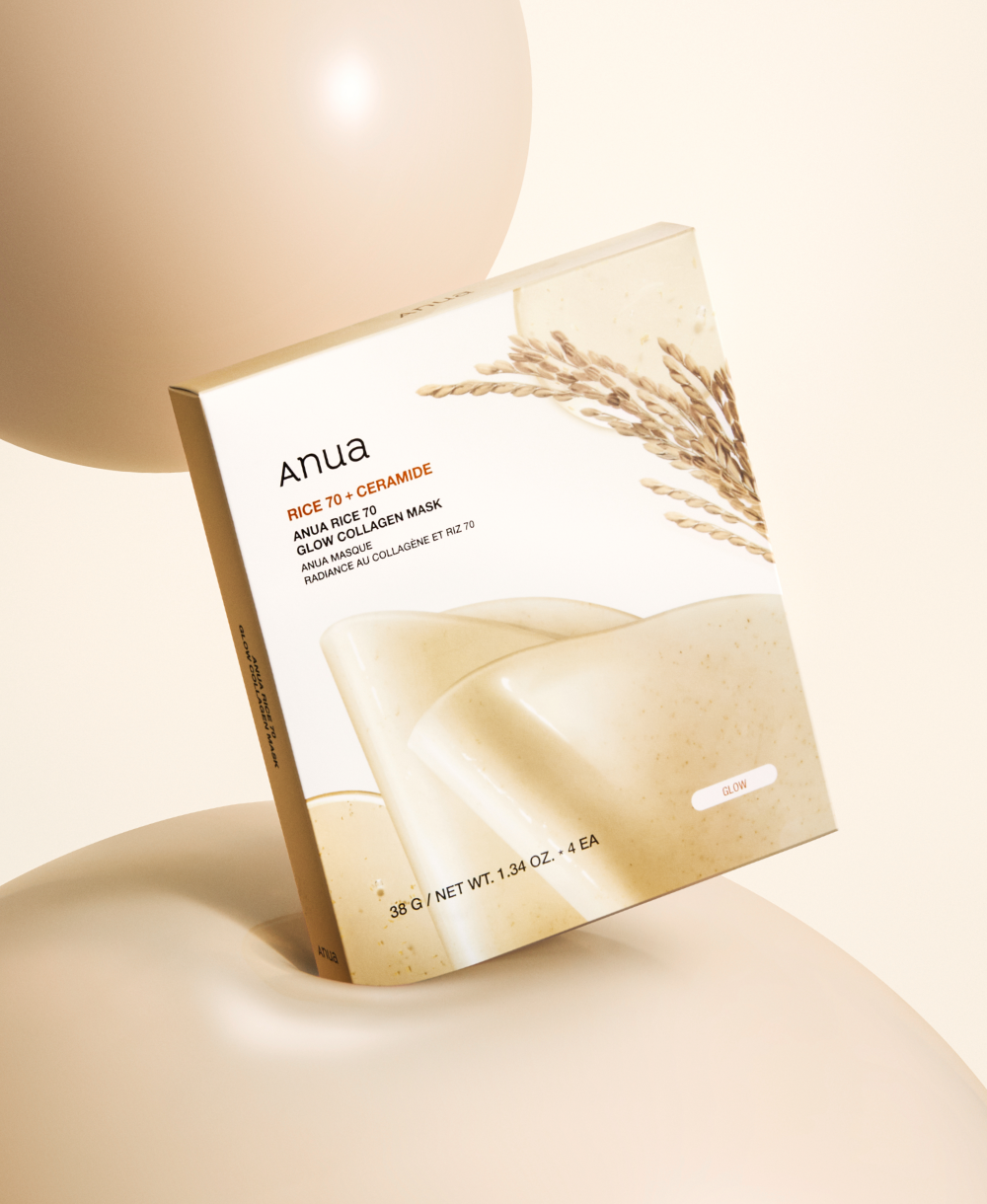 Anua Rice 70 Glow Collagen Mask 4 sheets