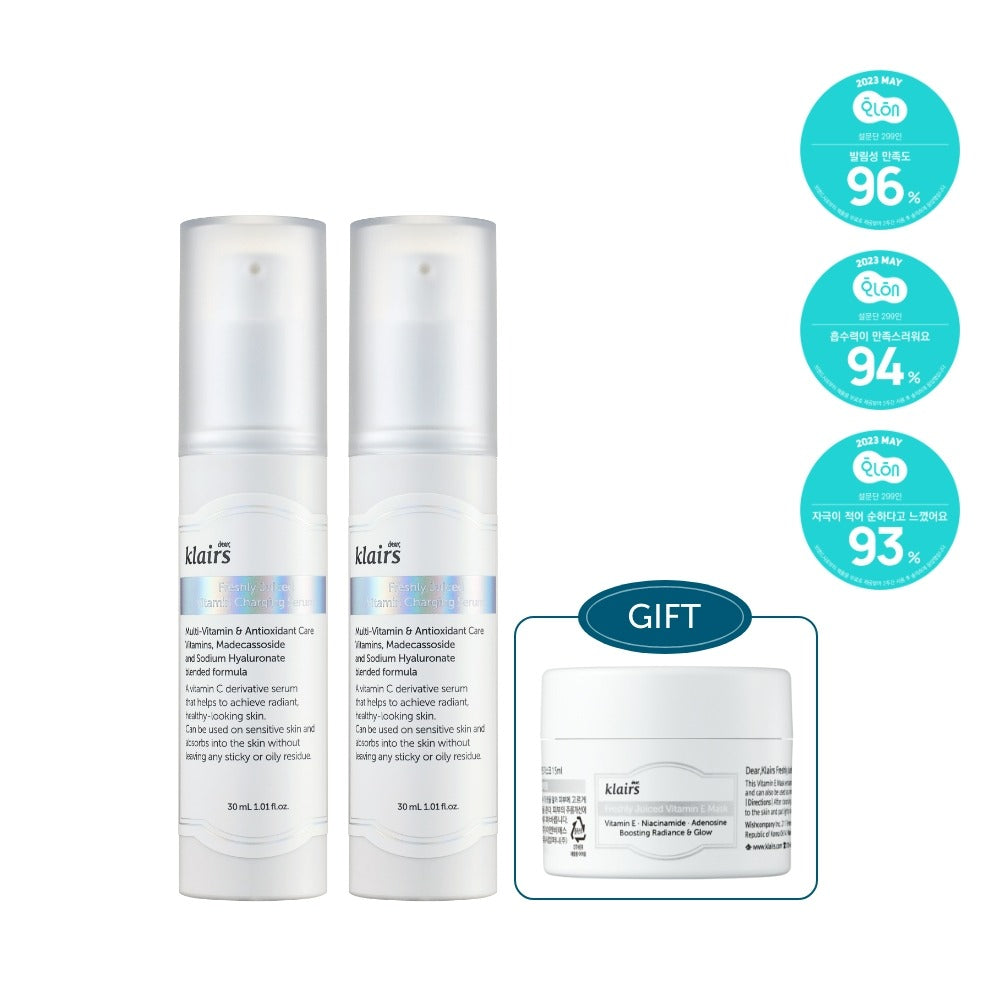 Dear, Klairs Freshly Juiced Vitamin Charging Serum X2