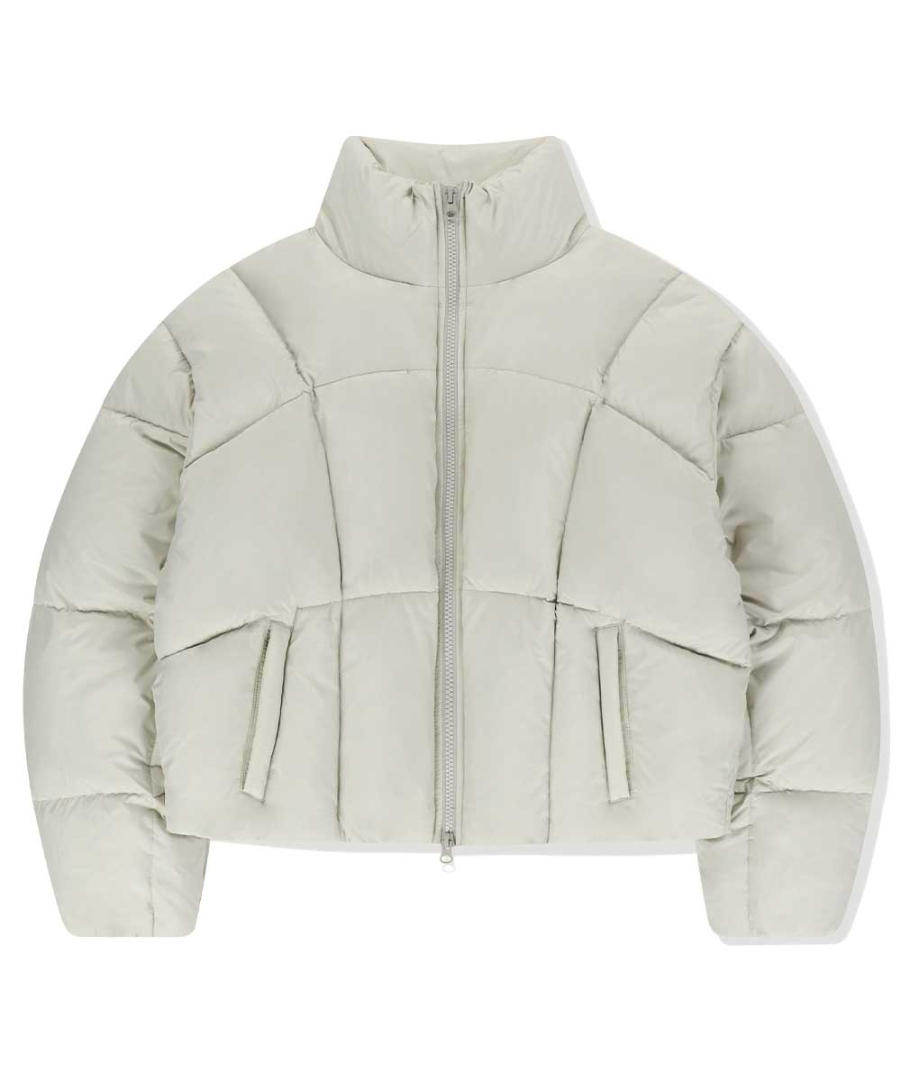 MAHAGRID CURVED DUCKDOWN PARKA [IVORY]