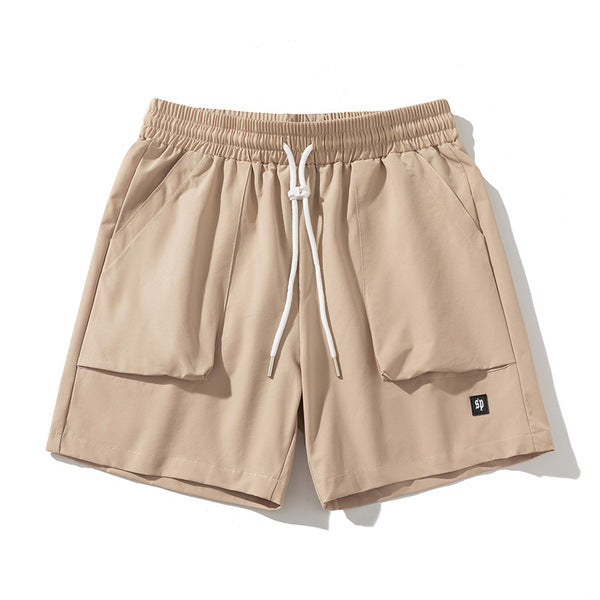 Gababa [Same Day/Best Seller] Unisex Wide Pocket Sports Banding Shorts G74790 (Plus Size M~2XL)