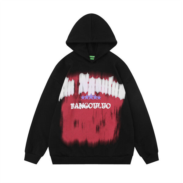 Gababa Unisex Oversized Hoodie with Bold Lettering Point G77860