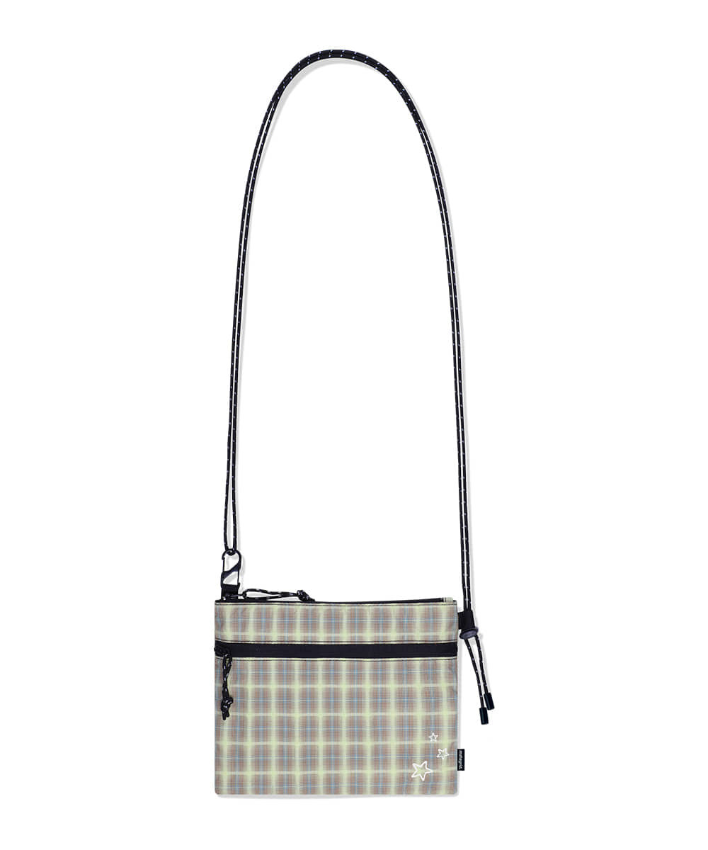 MAHAGRID CHECK SACOCHE BAG [BEIGE]