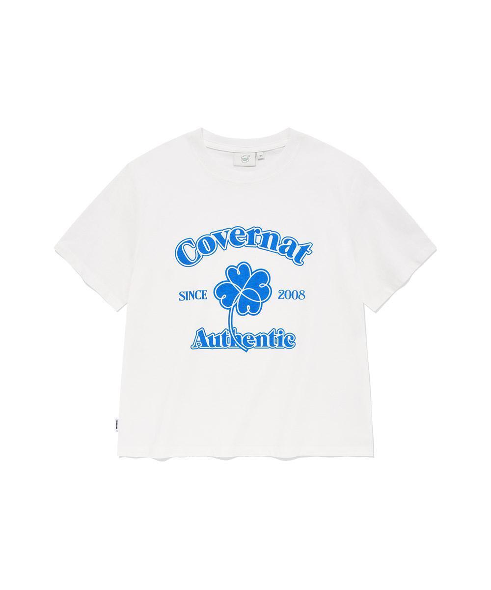 Covernat Women's Arch Cloverheart T-shirt White