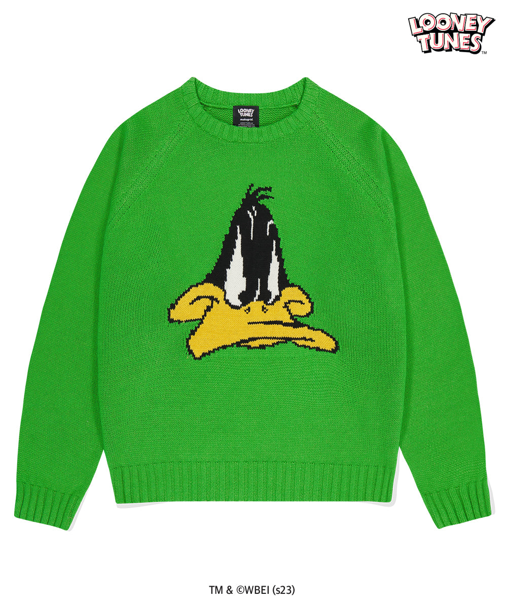 MAHAGRID DAFFY DUCK KNIT SWEATER [GREEN]