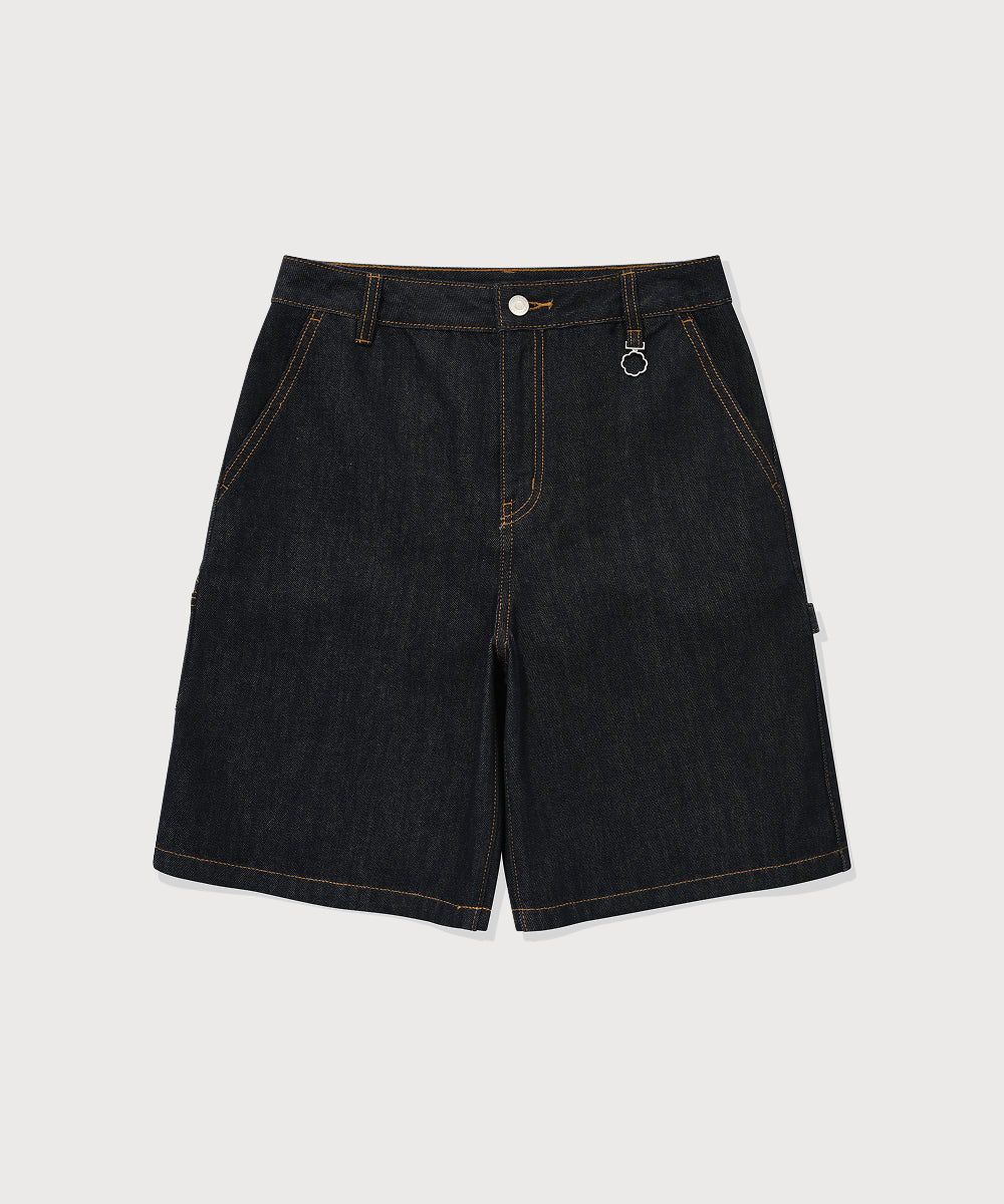 Covernat [Worn by Yunji Choi] Women's Bermuda Denim Shorts Indigo