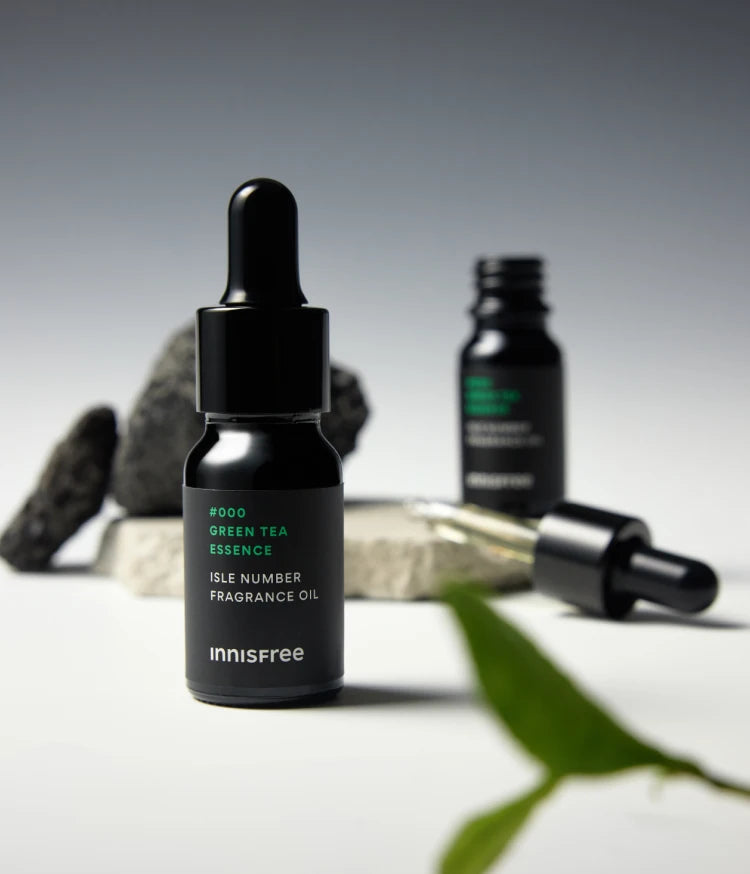 Innisfree Isle Number Home Fragrance [Greentea Essence] (VOLCANIC STONE + STONE TRAY + OIL 9mL)