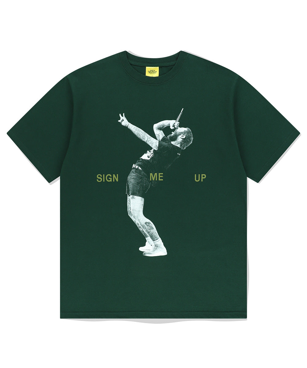 MAHAGRID SIGN ME UP TEE [GREEN]