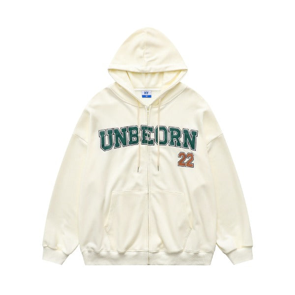 Gababa Unisex Clean Design 22 Oversized Hoodie Zip-up G77241 (Big Size S~XL)