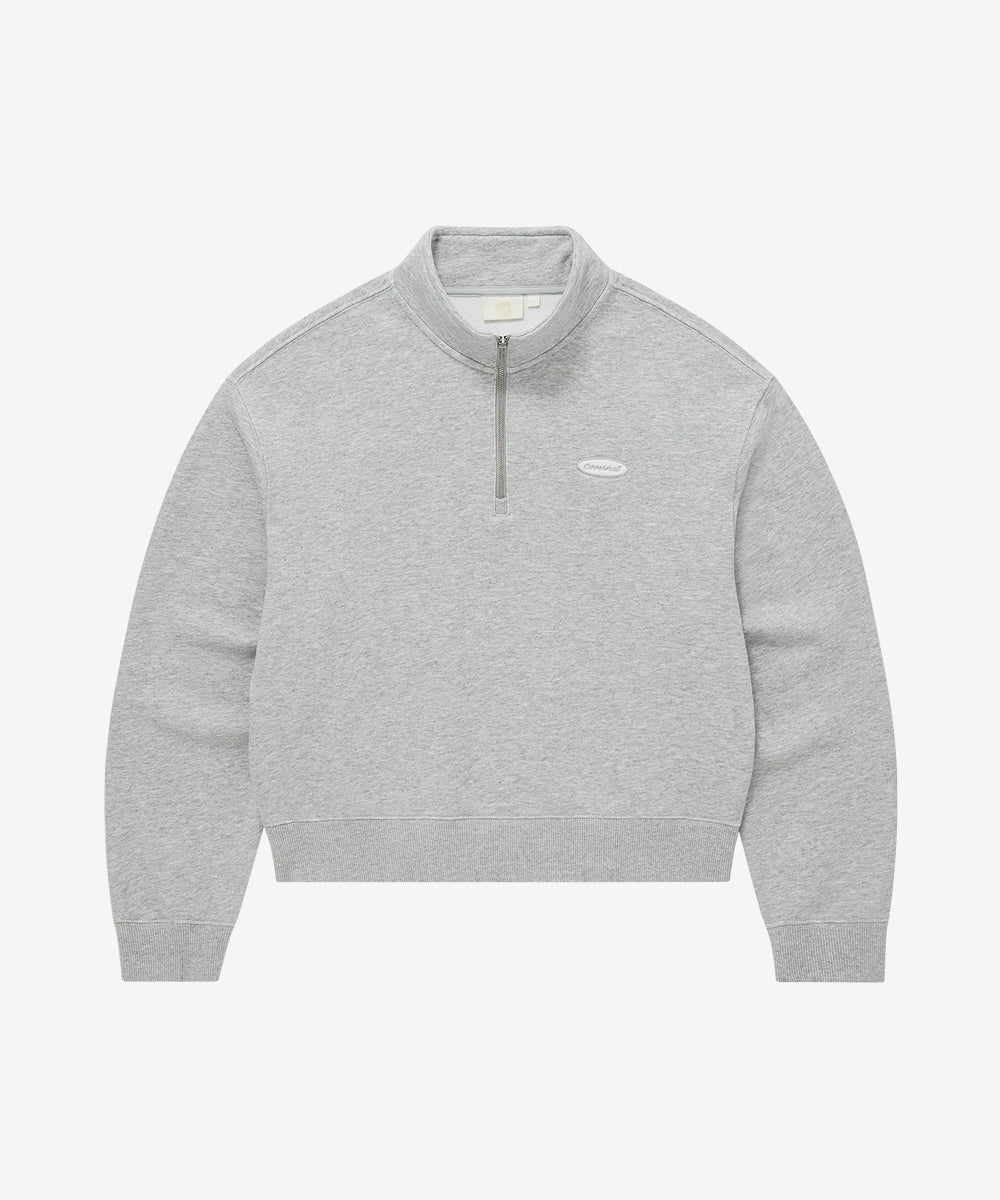 Covernat Women's Half-Zip Sweatshirt Melange Gray