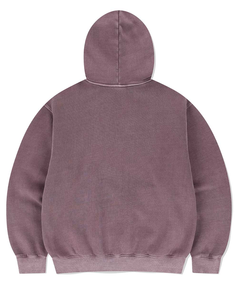 MAHAGRID TRIBAL ECLIPSE PIGMENT HOODIE [BURGUNDY]