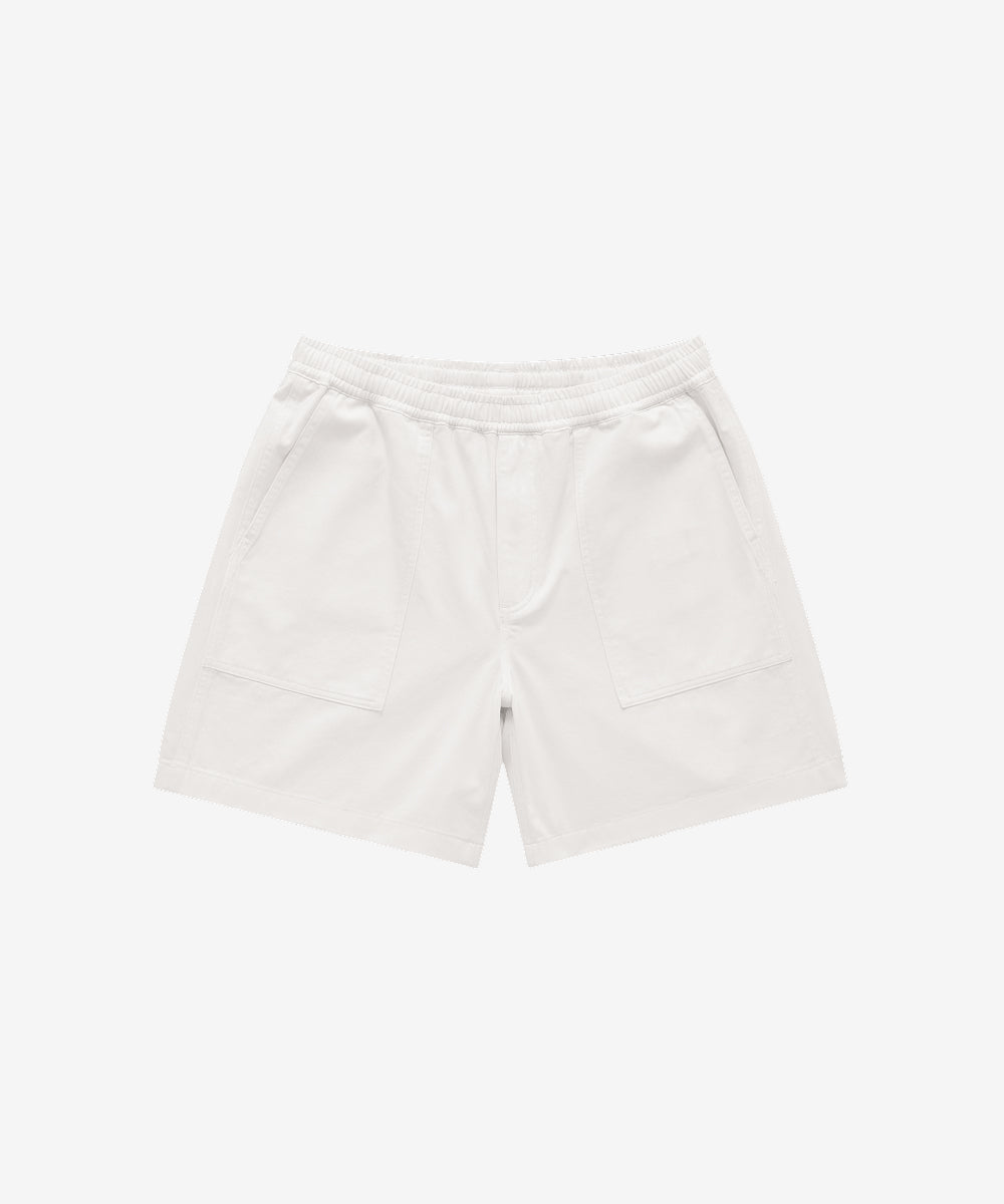 Covernat [Worn by Yunji Choi, Subin] Regular Fatigue Short Denim Shorts White