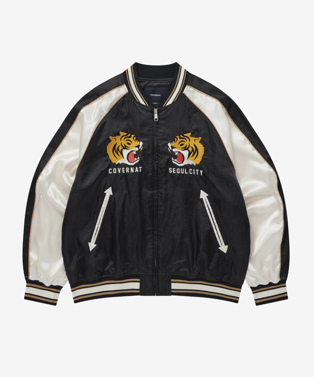 Covernat Souvenir Graphic Sukajan Dark Navy