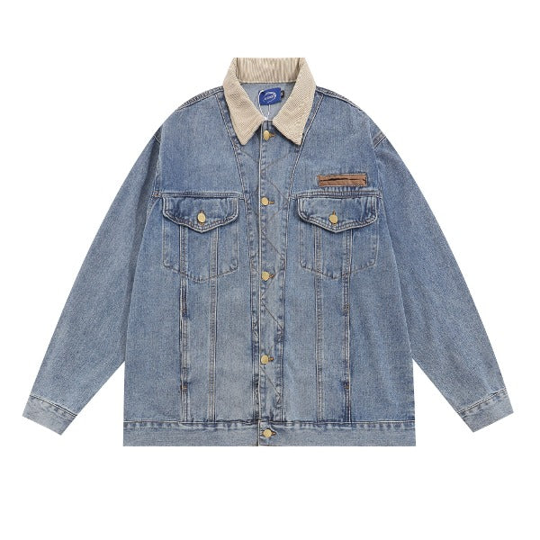 Gababa Unisex Simple Casual Denim Jacket G77503