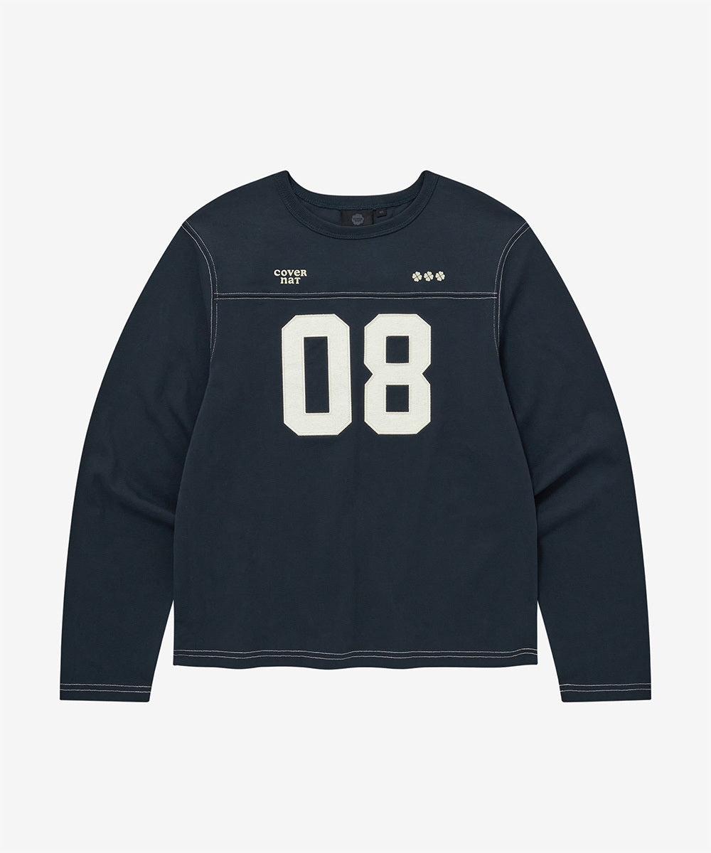 Covernat Women's Number Logo Long Sleeve Dark Navy