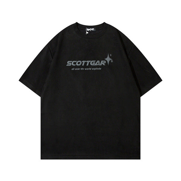 Gababa Unisex Shining Logo Short-Sleeve T-shirt G76833