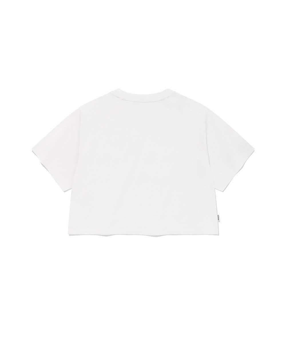 Covernat Women's Cooper Logo Ice Crop T-shirt White