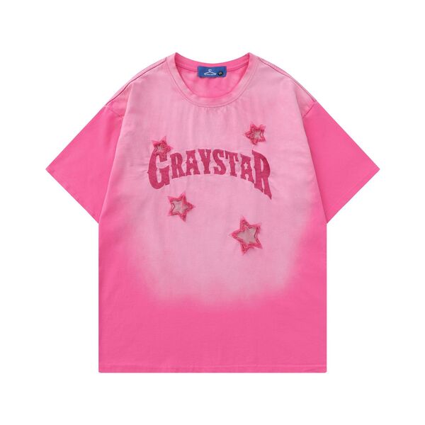 Gababa Unisex Graystar Logo Oversized Short Sleeve T-shirt G76817 (Plus Size S~XL)