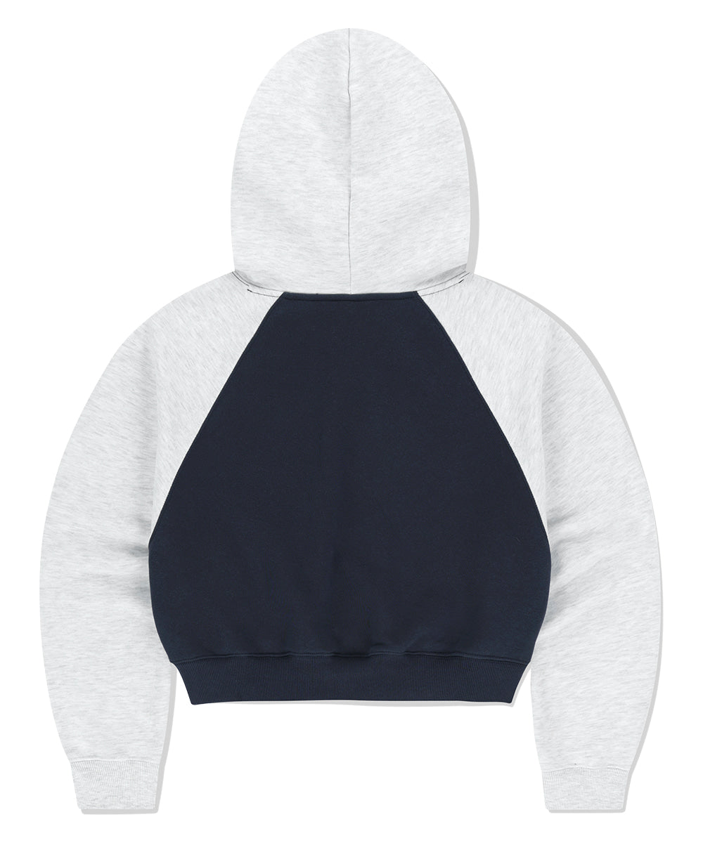 MAHAGRID DEPARTMENT STAR CROP HOODIE [NAVY]