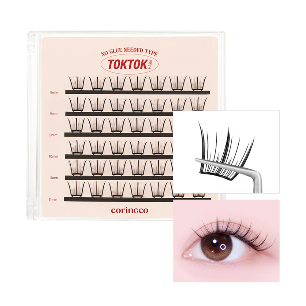 Coringco TokTokhara No-Glue Eyelash Easy Cut #Charming