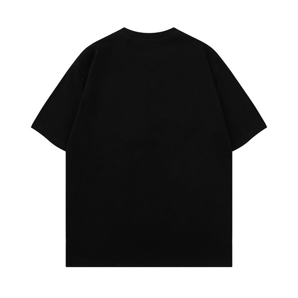 Gababa Unisex Big P W Logo Oversized Short-Sleeve T-shirt G77071 (Plus Size S~XL)