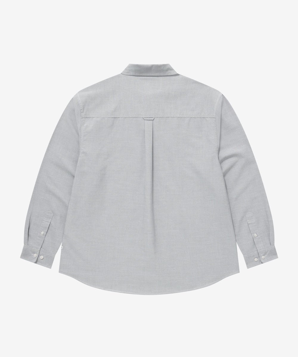 Covernat [Worn by Robin] Coolmax® C Logo Oxford Shirt Grey