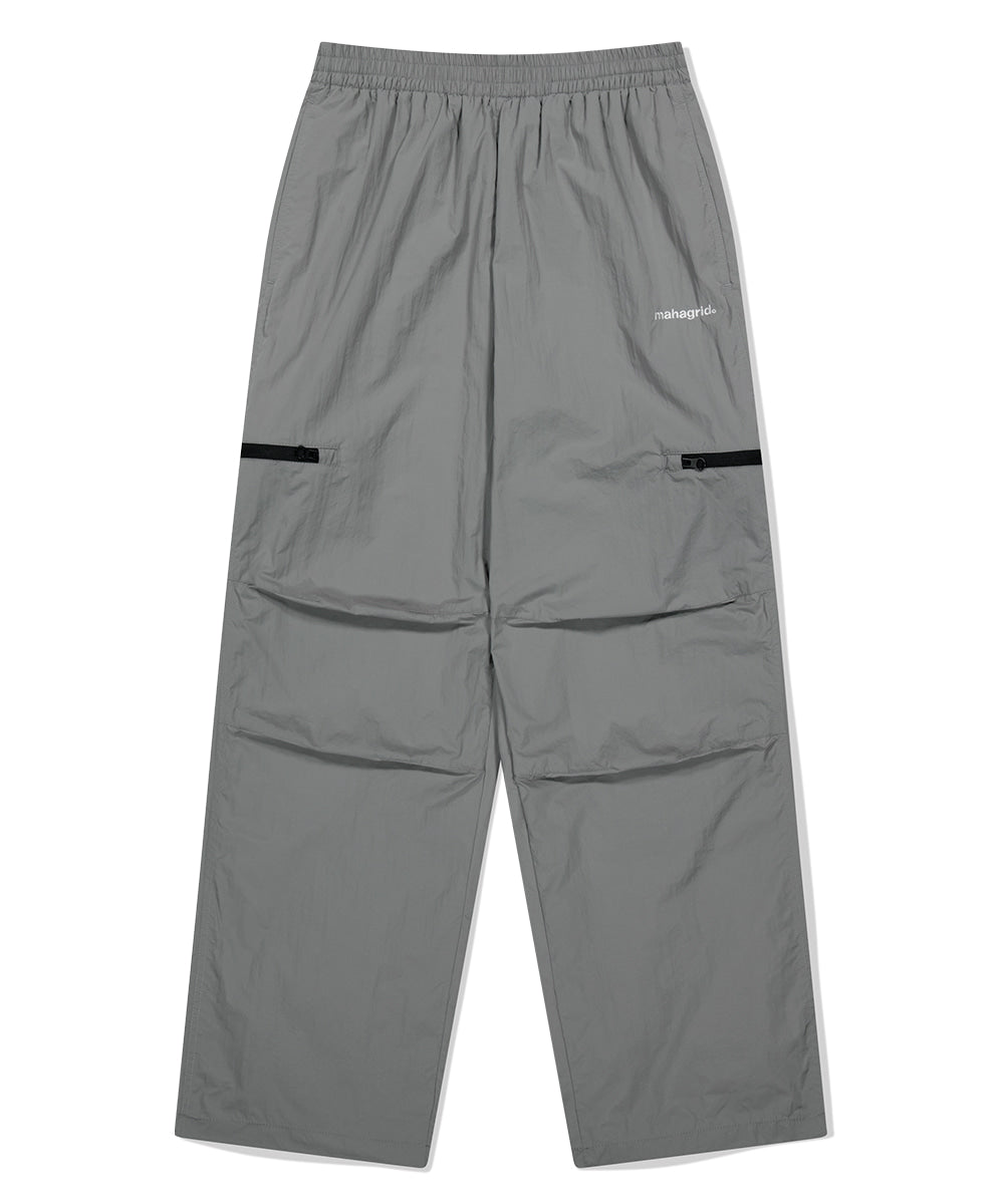 MAHAGRID BASIC LOGO NYLON PANTS [GREY]