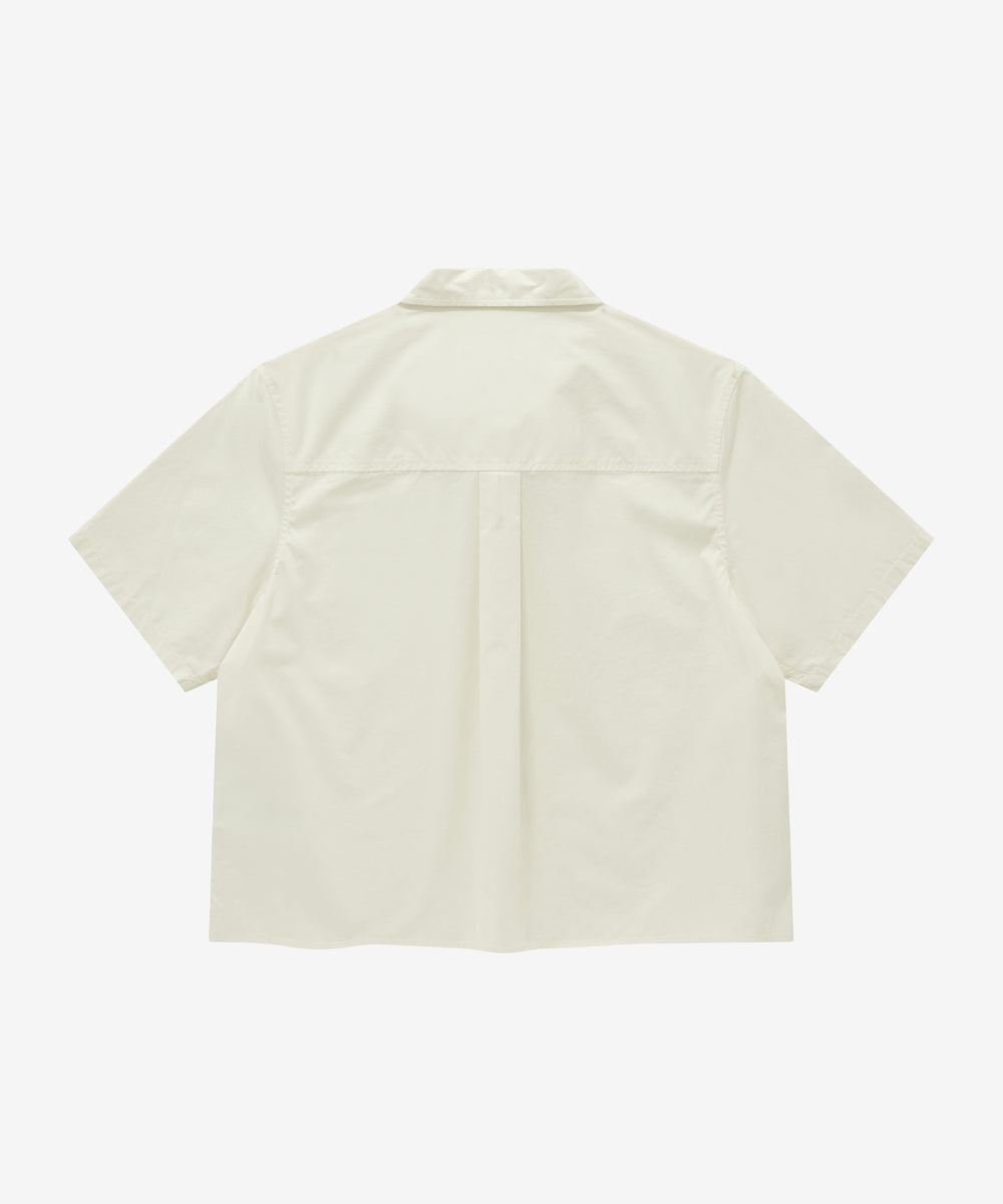 Covernat Women's Cotton Half-Shirt Ivory