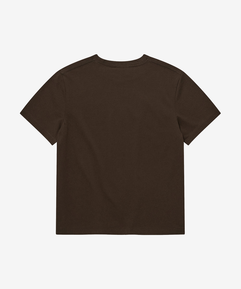 Covernat Women's Cool Cotton Cooper Logo T-shirt Brown