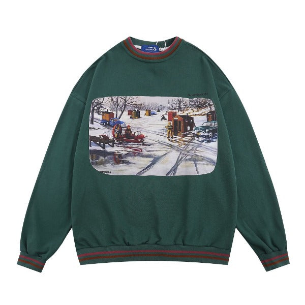 Gababa Unisex Comfortable Casual Oversized Sweatshirt G74953 (Plus Size M~XL)
