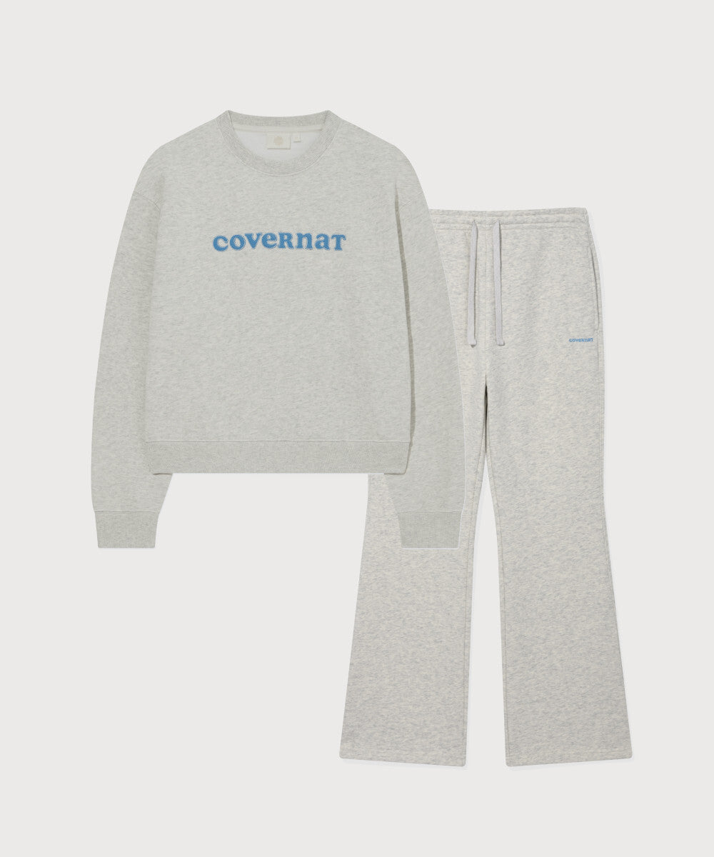 Covernat [SET] Women's Cooper Logo Sweatshirt Oatmeal