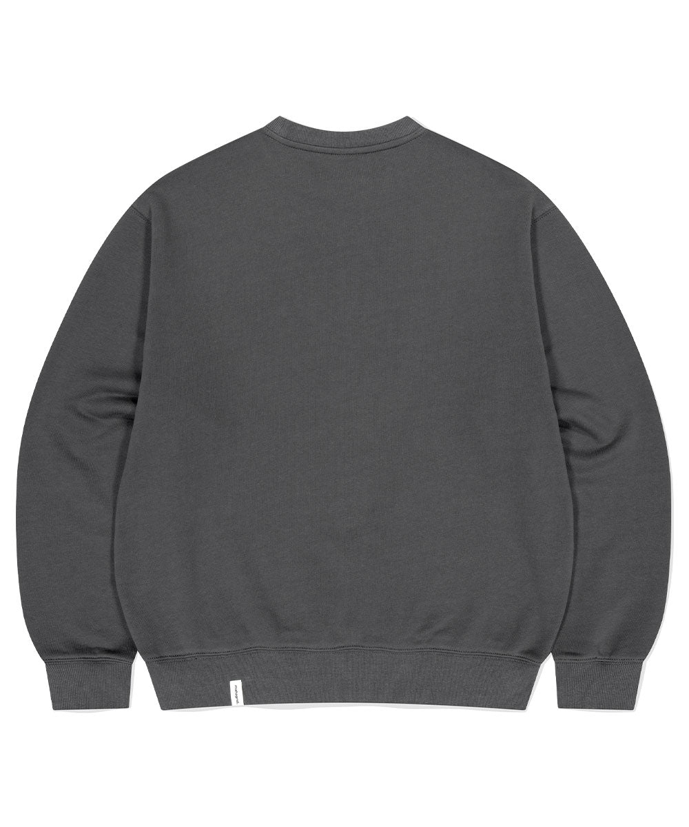 MAHAGRID BASIC LOGO SWEATSHIRT [CHARCOAL]