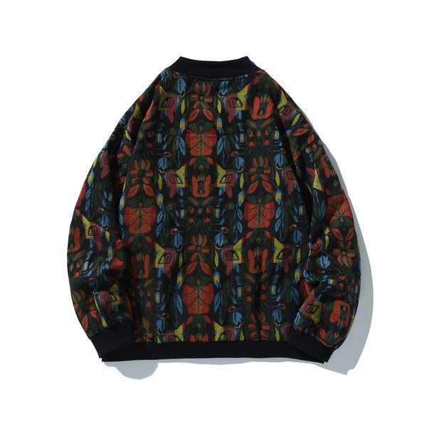 Gababa Unisex baseball jacket with unique pattern point G77533