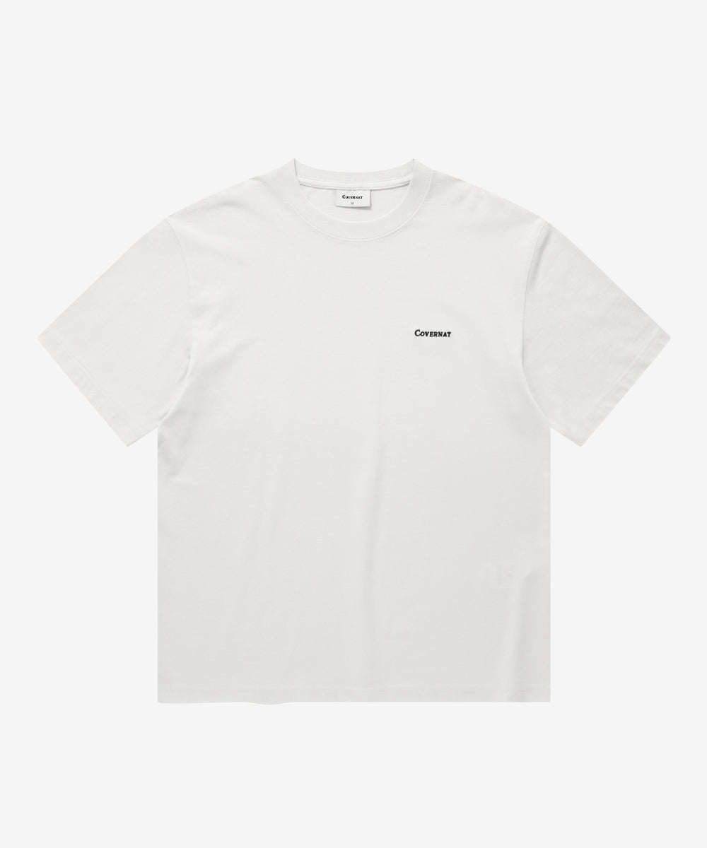 Covernat [Subin Worn] Small Logo T-shirt White