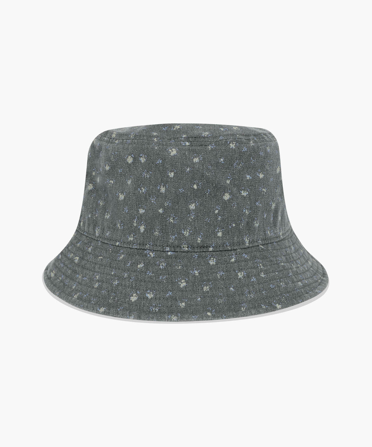 MARITHE CLASSIC LOGO FLOWER BUCKET HAT washed black