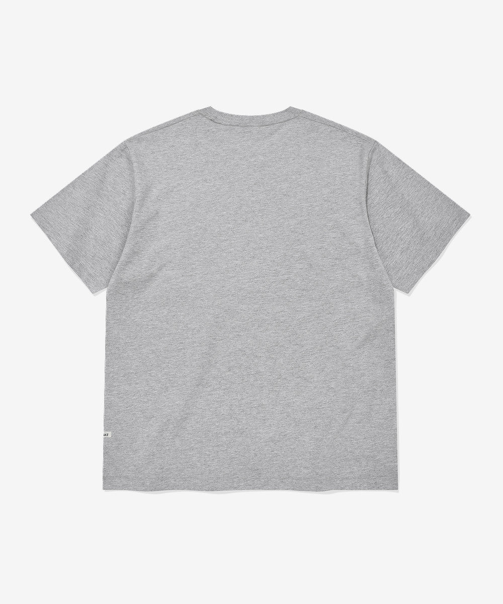 Covernat Basic Crop T-Shirt Melange Gray