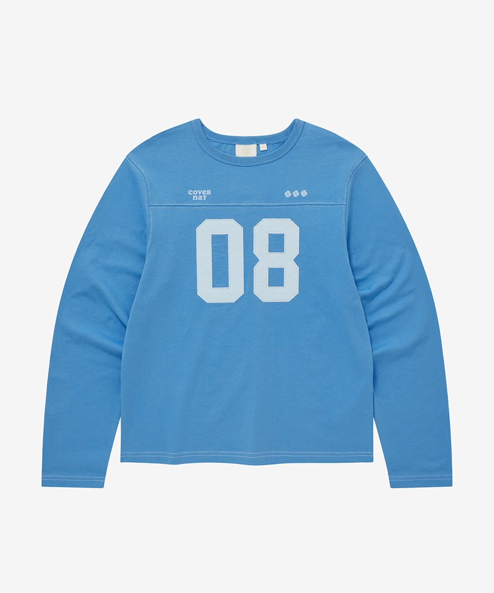 Covernat Women's Number Logo Long Sleeve Blue