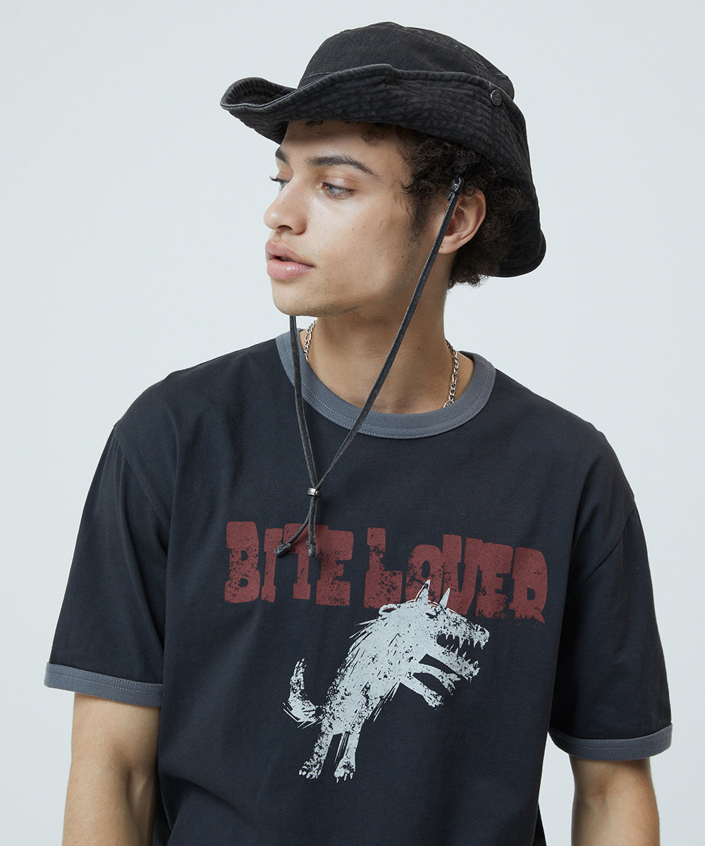 MAHAGRID WASHED SAFARI BUCKET HAT[BLACK]