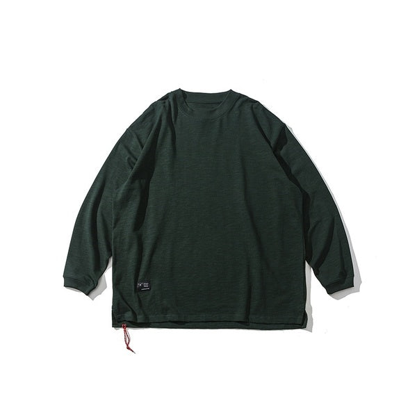 Gababa Unisex Clean Plain Oversized LongSleeve T-shirt G77620 (Plus Size M~XL)