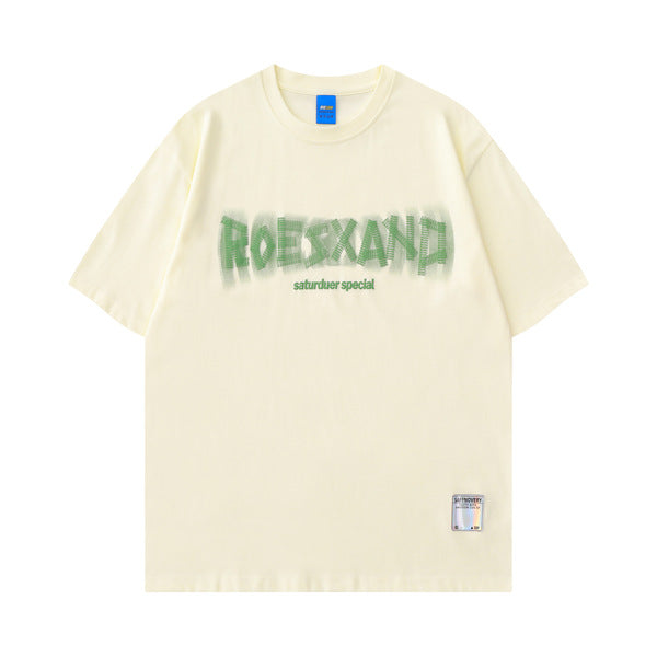 Gababa Unisex Fluorescent Logo Short Sleeve T-shirt G76843
