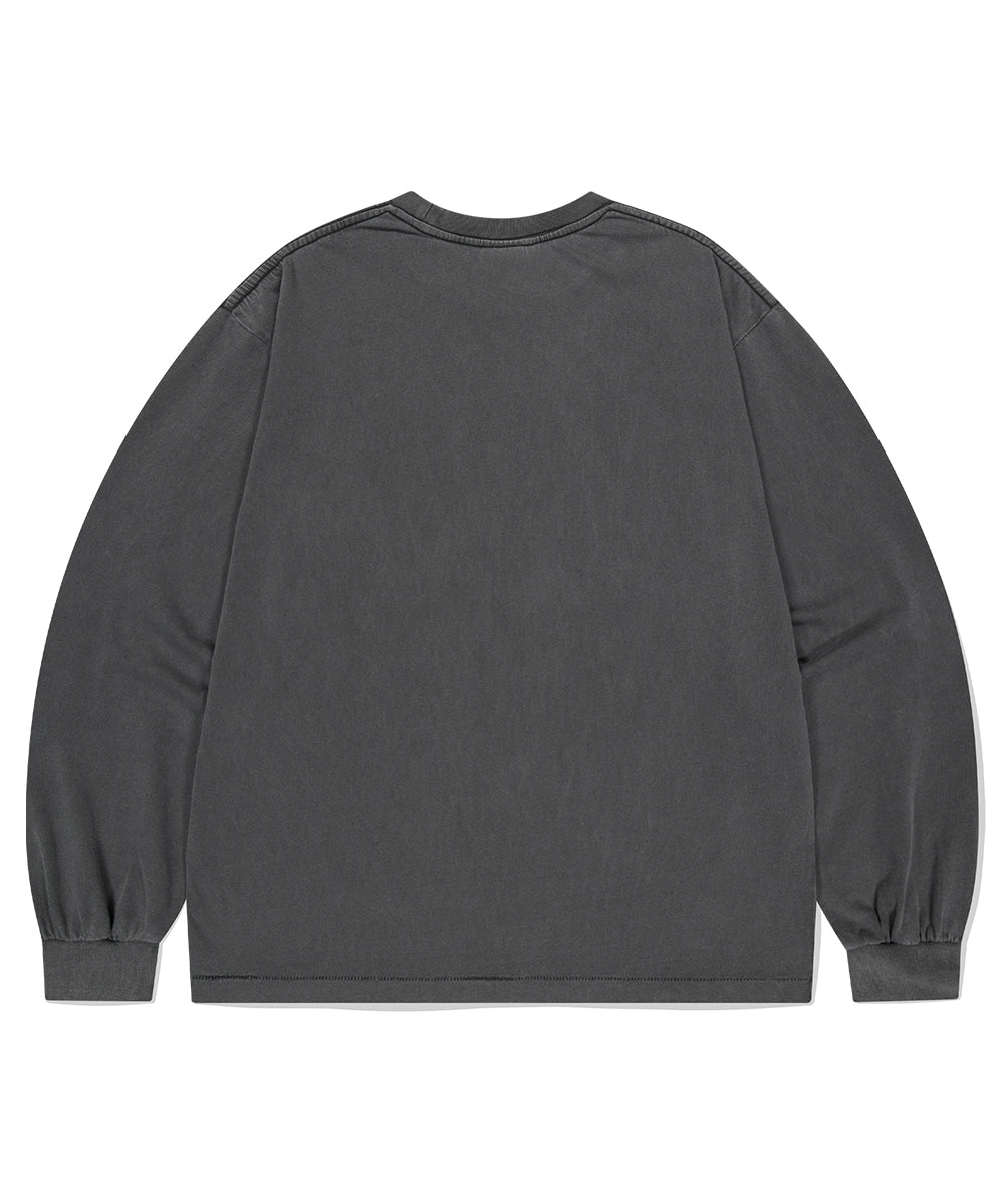 MAHAGRID DUST MOTORCROSS PIGMENT LS TEE [CHARCOAL]