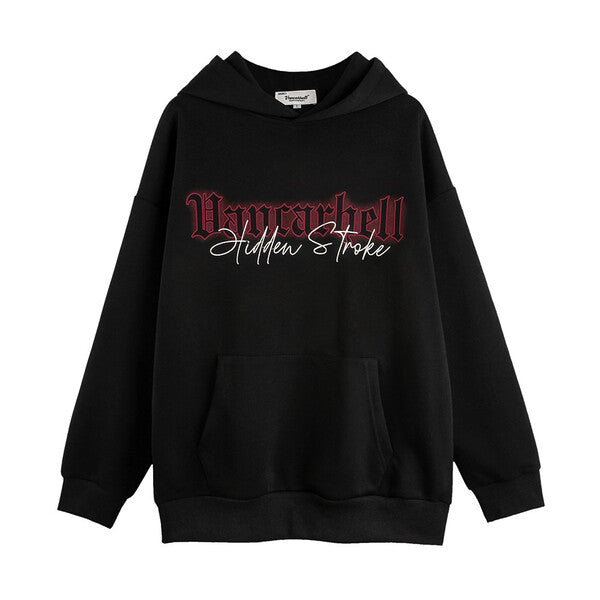 Gababa Unisex Oversized Hoodie with Cross Point Detail G78030 (Plus Size M~2XL)