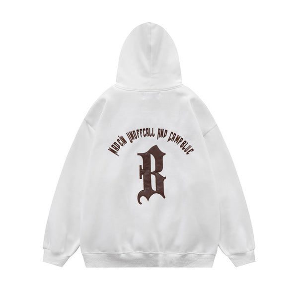 Gababa Overfit hoodie with lettering detail G77456 (Plus size S~XL)