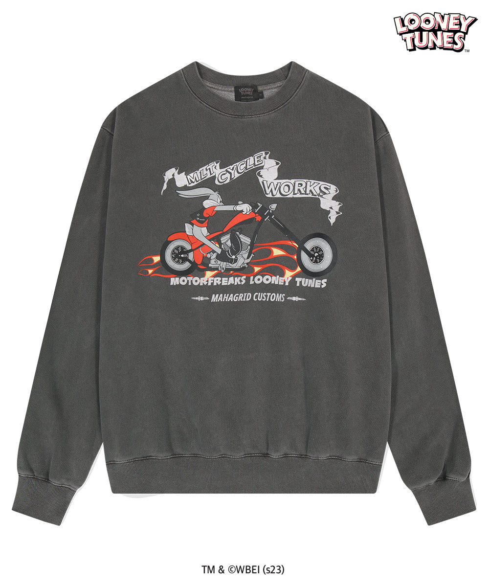 MAHAGRID BUNNY RIDER SWEATSHIRT [CHARCOAL]