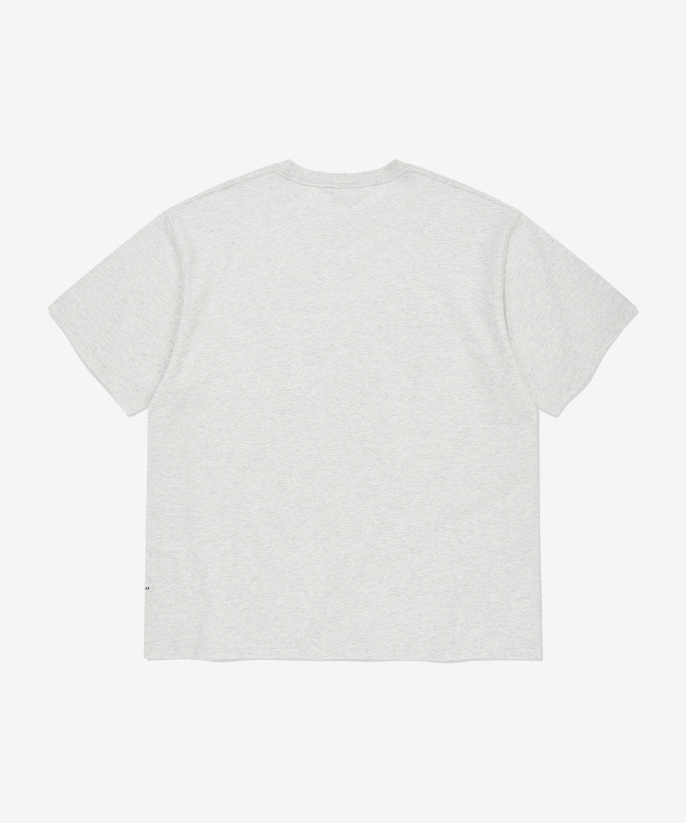 Covernat Palm Tree Graphic T-Shirt Heather Grey