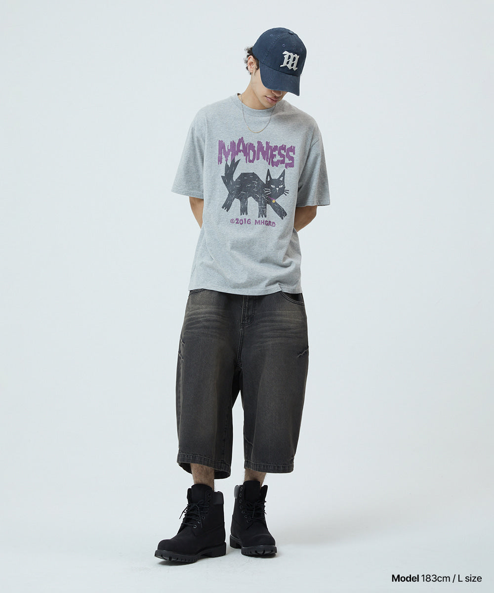 MAHAGRID MADNESS CAT TEE [GREY]