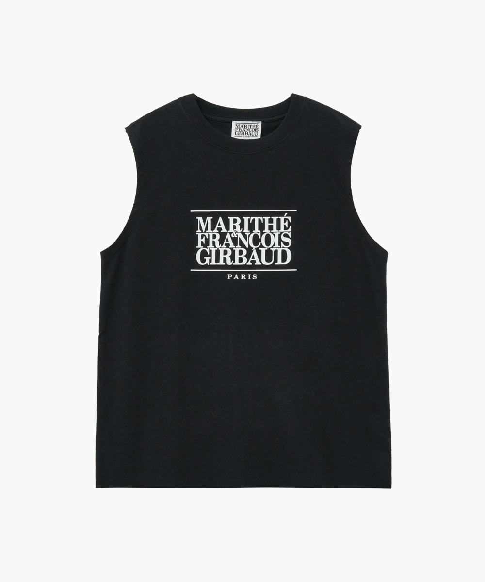 MARITHE CLASSIC LOGO SLEEVELESS black
