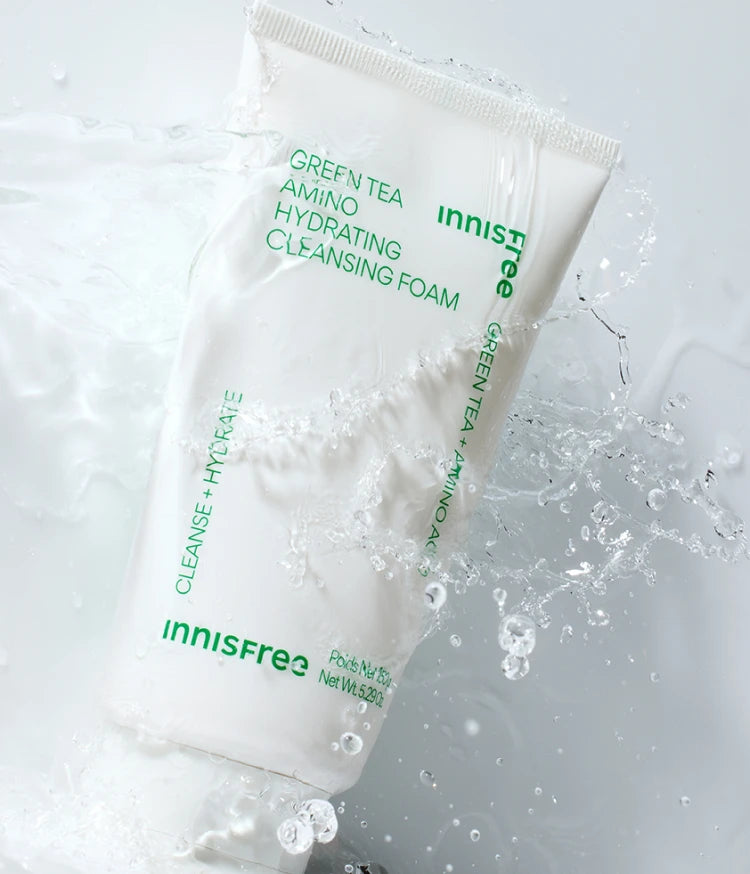 Innisfree [Large Size] Green Tea Amino Moisture Foam Cleansing (250g)